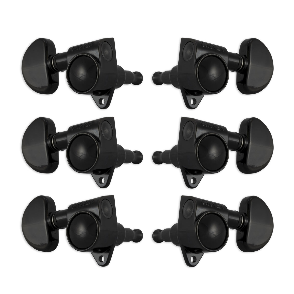 Grover Original Rotomatics Machineheads 3+3 – Black Chrome
