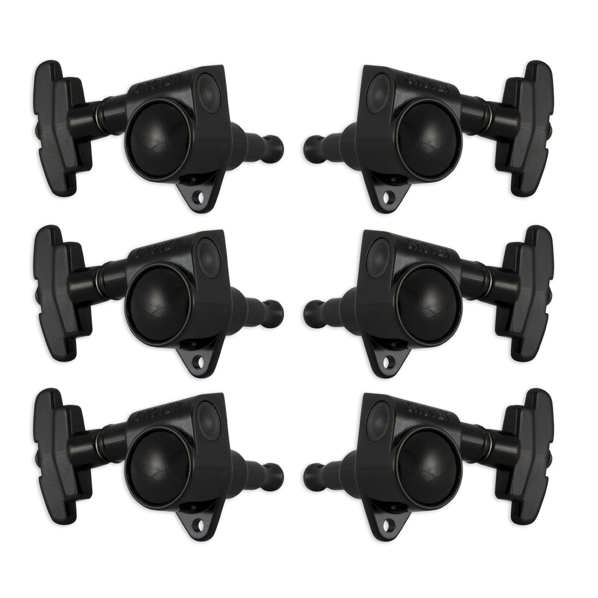 Grover Super Rotomatics Machineheads - Black Chrome