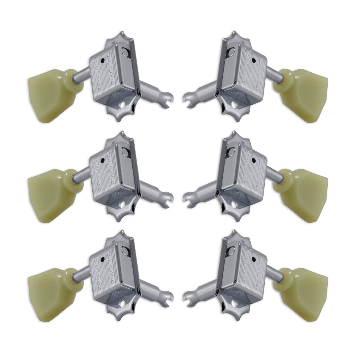 Grover Deluxe Keystone Machineheads – Chrome