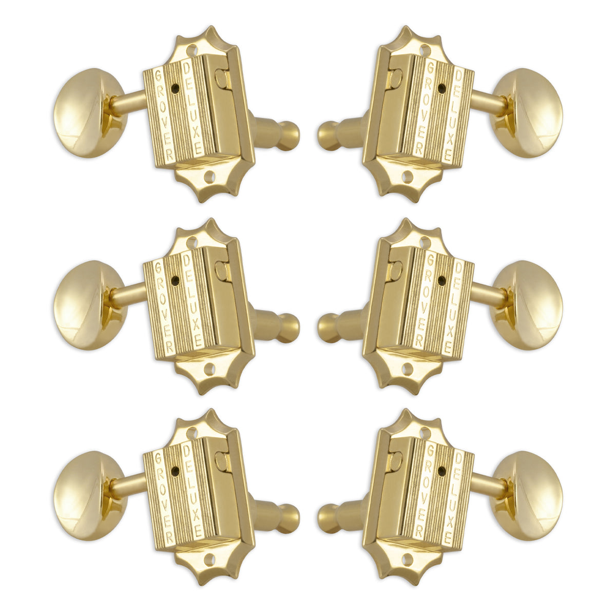 Grover Vintage Machineheads ~ 6 in-line ~ Gold