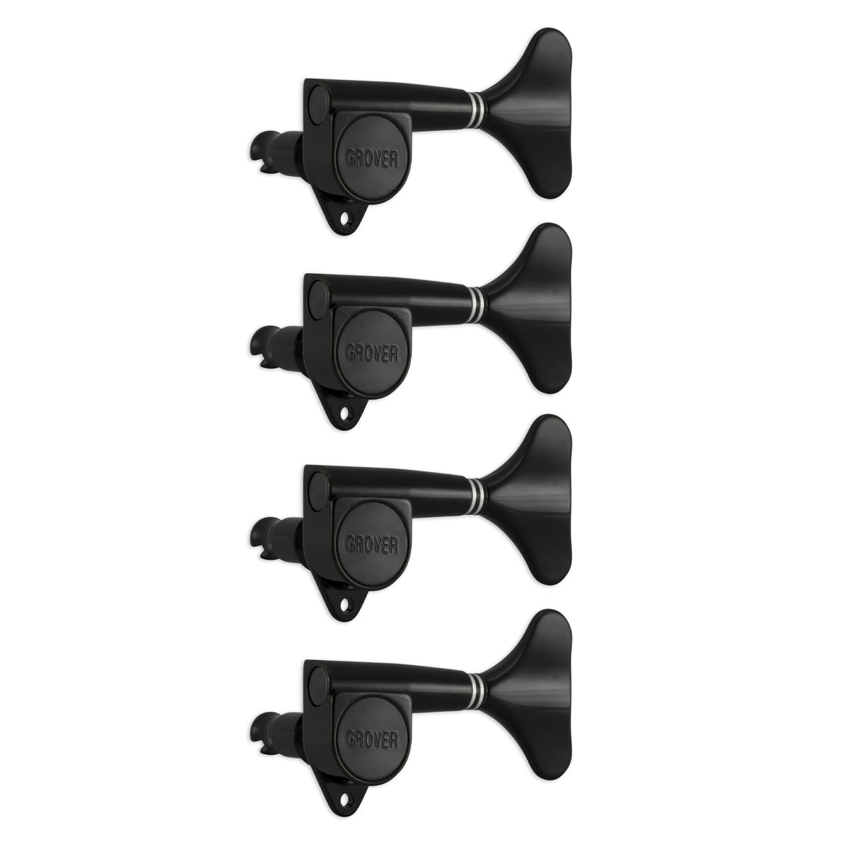 Grover Mini Bass Machineheads 4 in-line – Black Chrome