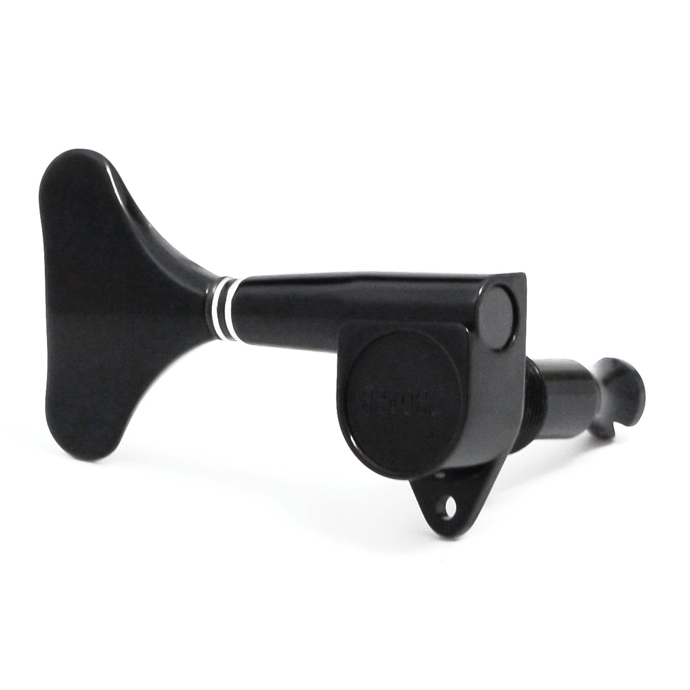 Grover Mini Bass Machineheads 4 in-line – Black Chrome – Left Hand