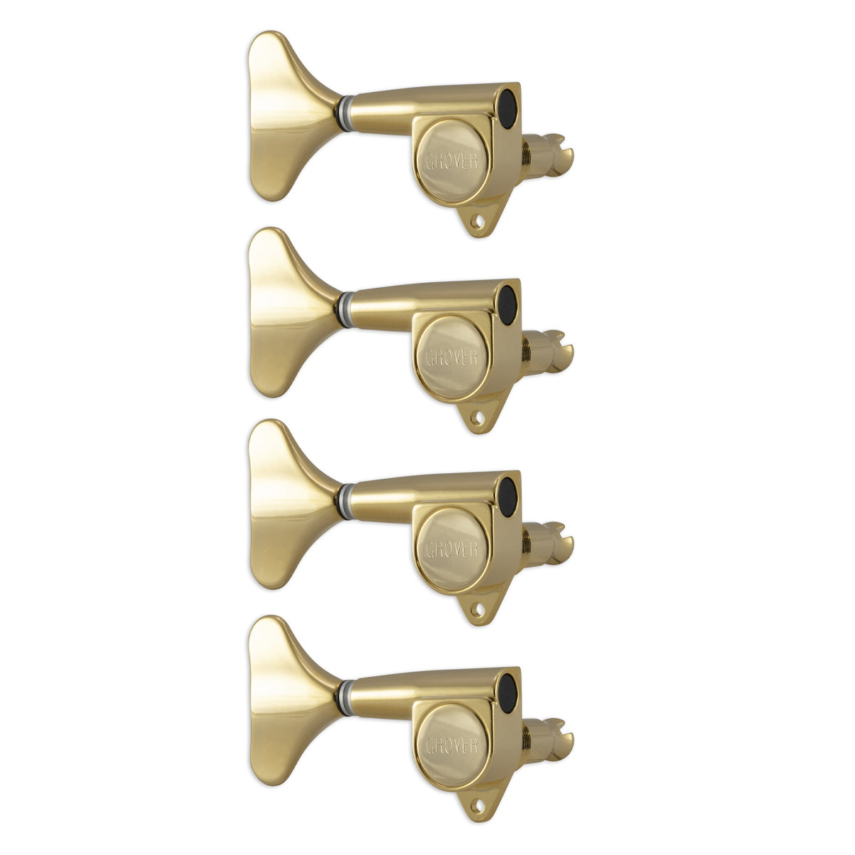 Grover Mini Bass Machineheads 4 in-line – Gold Left Hand