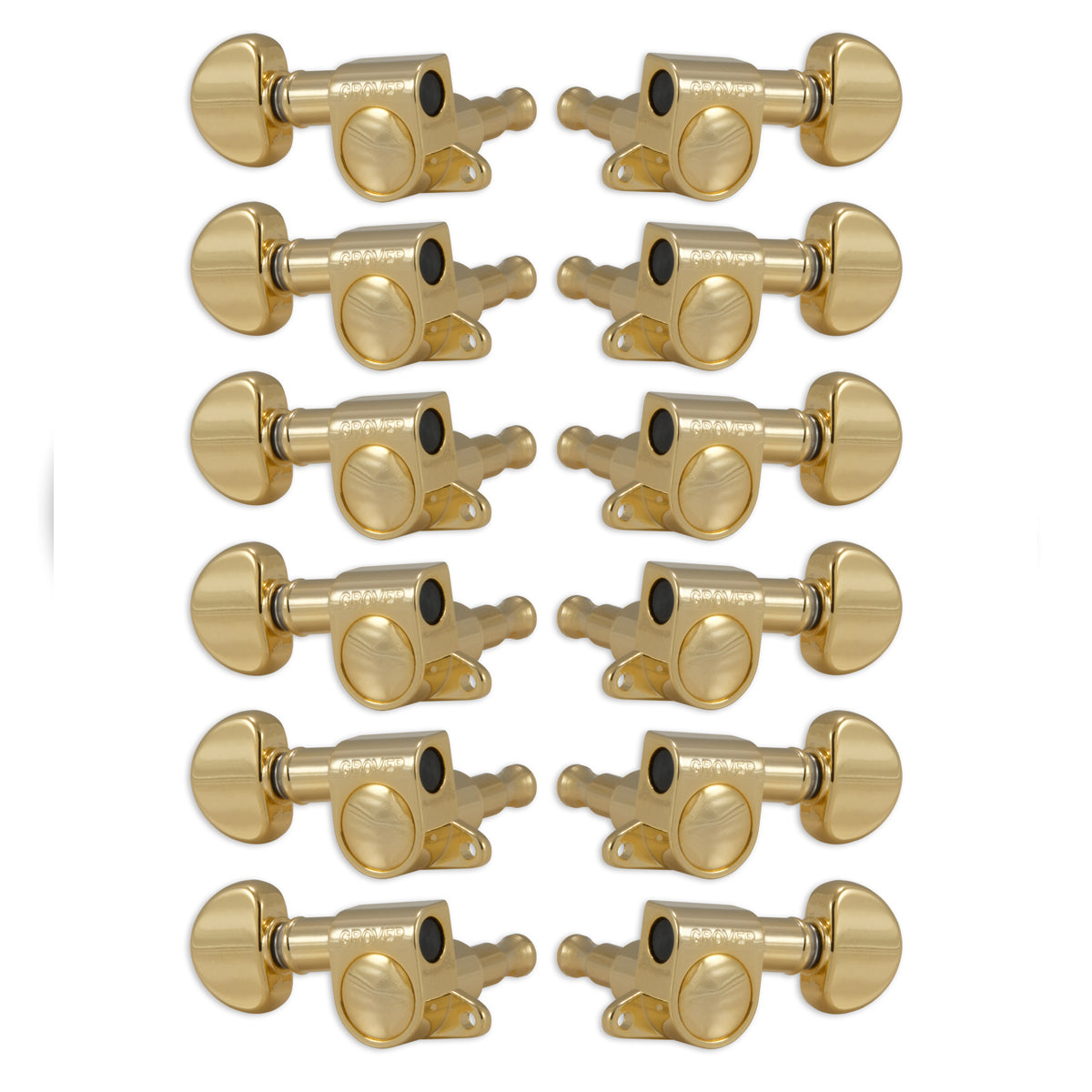 Grover Mini Rotomatics Machineheads 12 String ~ 6+6 ~ Gold