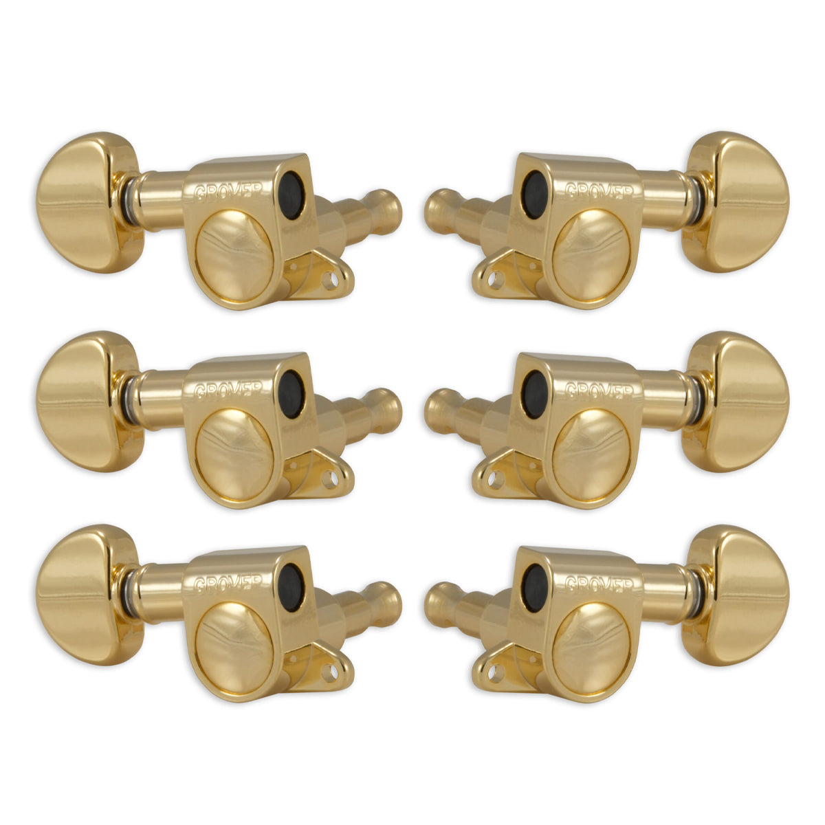 Grover Mini Rotomatics Machineheads 6 in-line – Gold