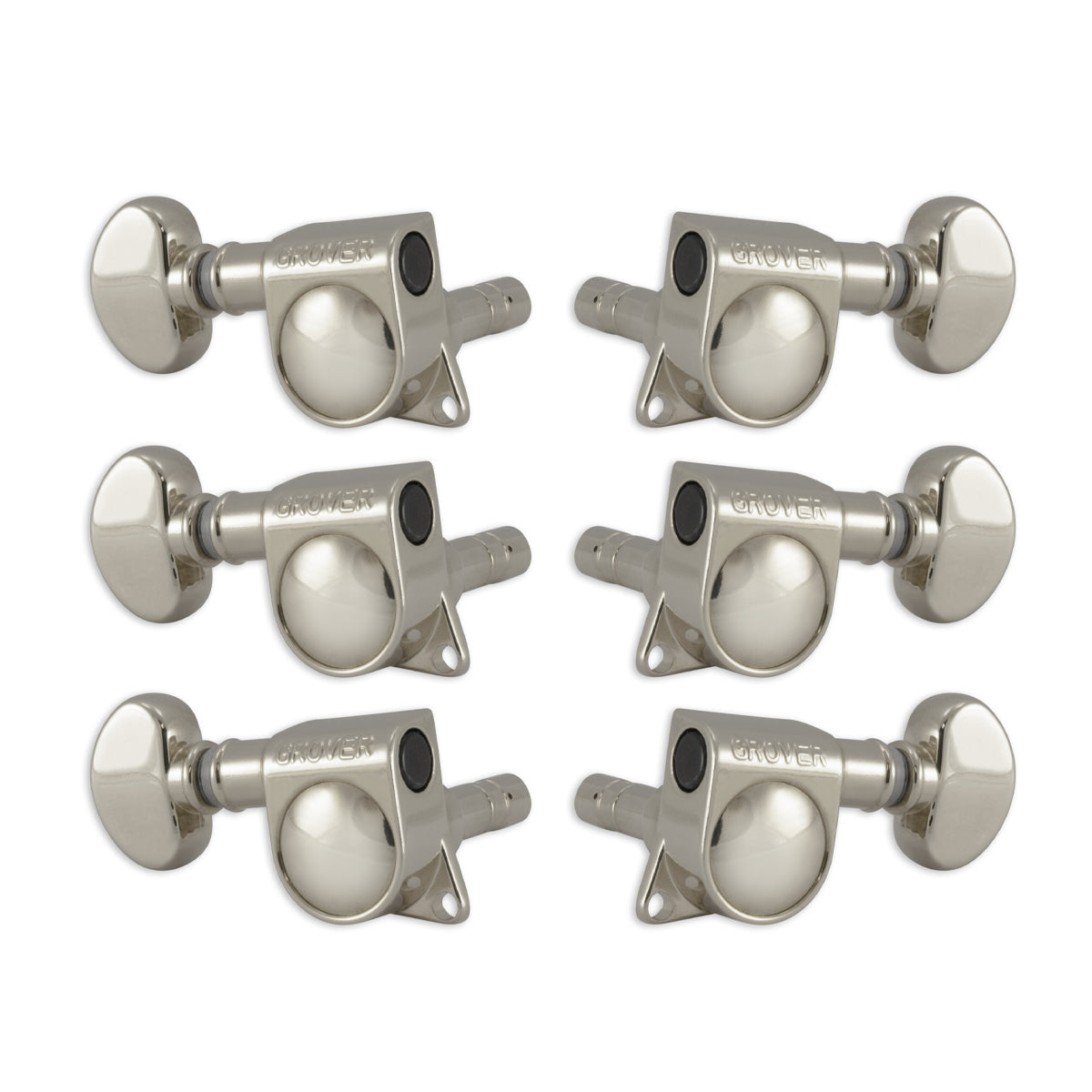Grover Mini Locking Rotomatics Machineheads ~ 3+3 ~ Nickel