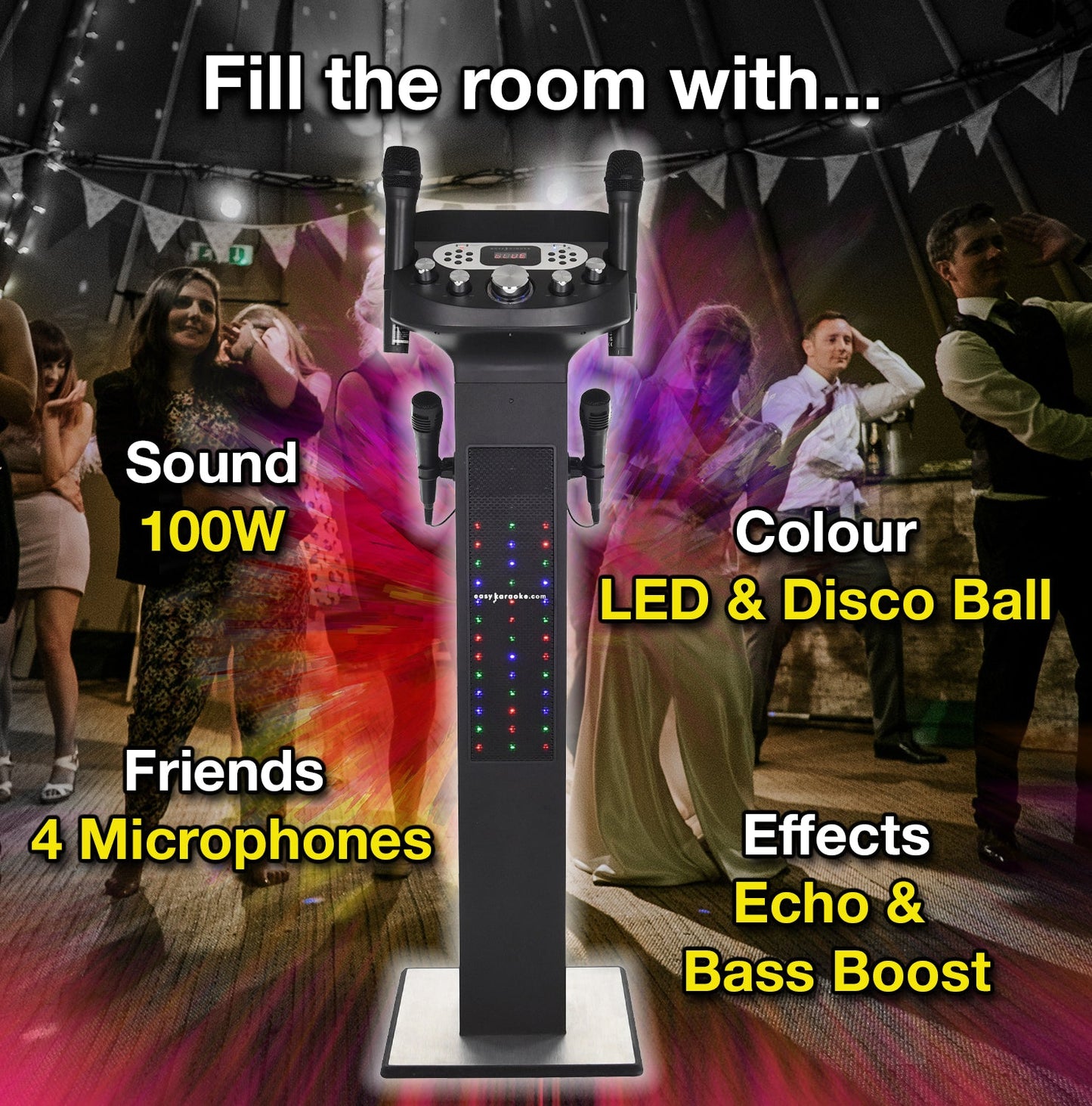 Easy Karaoke Smart Bluetooth® Karaoke System