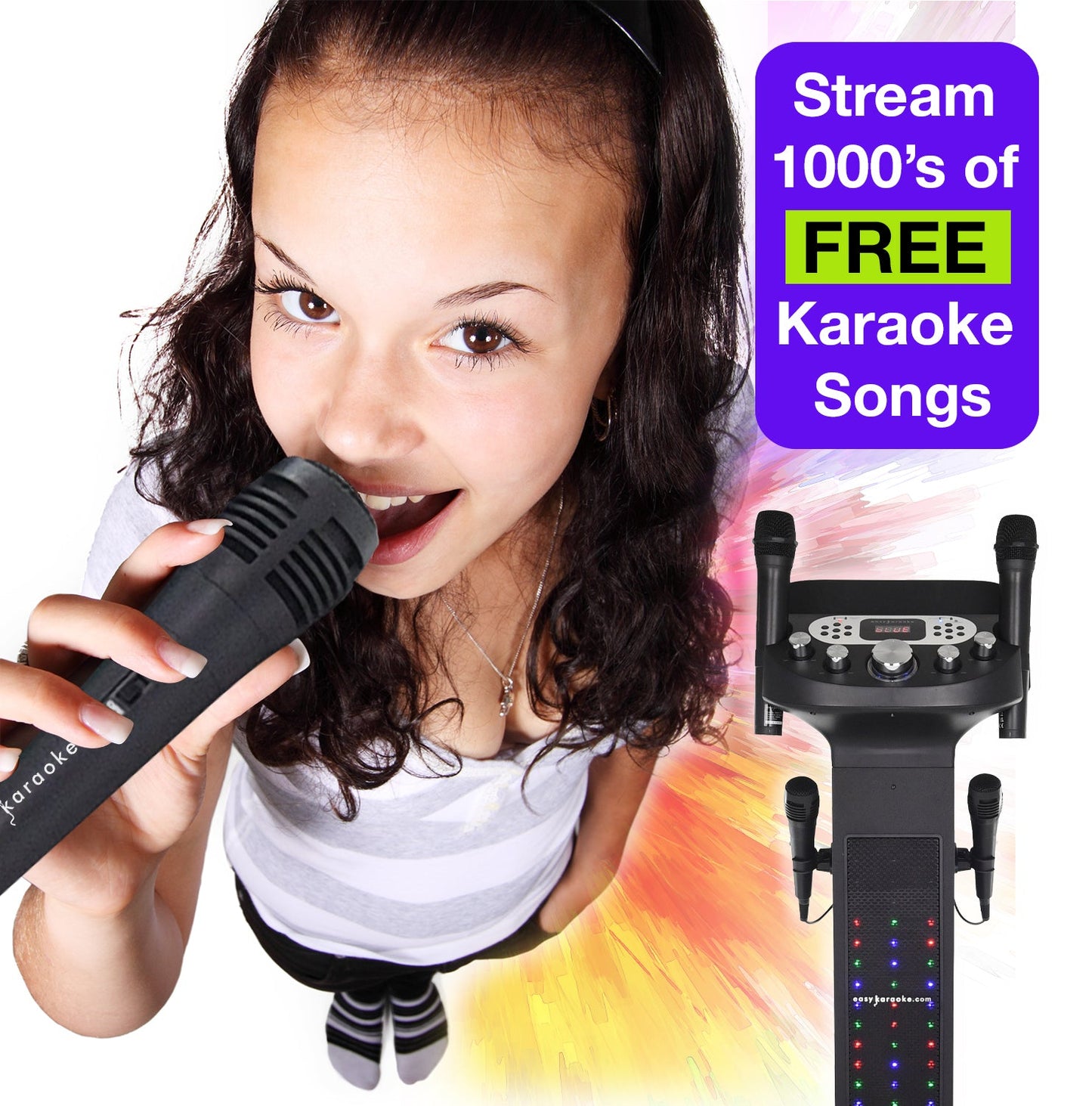 Easy Karaoke Smart Bluetooth® Karaoke System