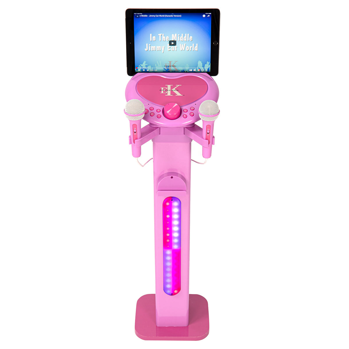 Easy Karaoke Bluetooth¸ Kids Singalong Pedestal Karaoke Machine ~ Pink