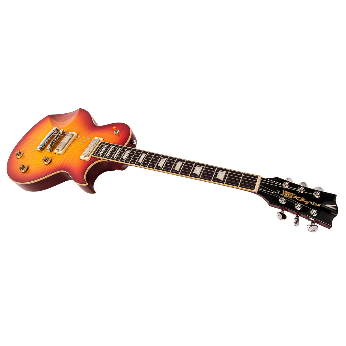 Flamed Cherry Sunburst Fret-King Eclat Custom Electric Guitar