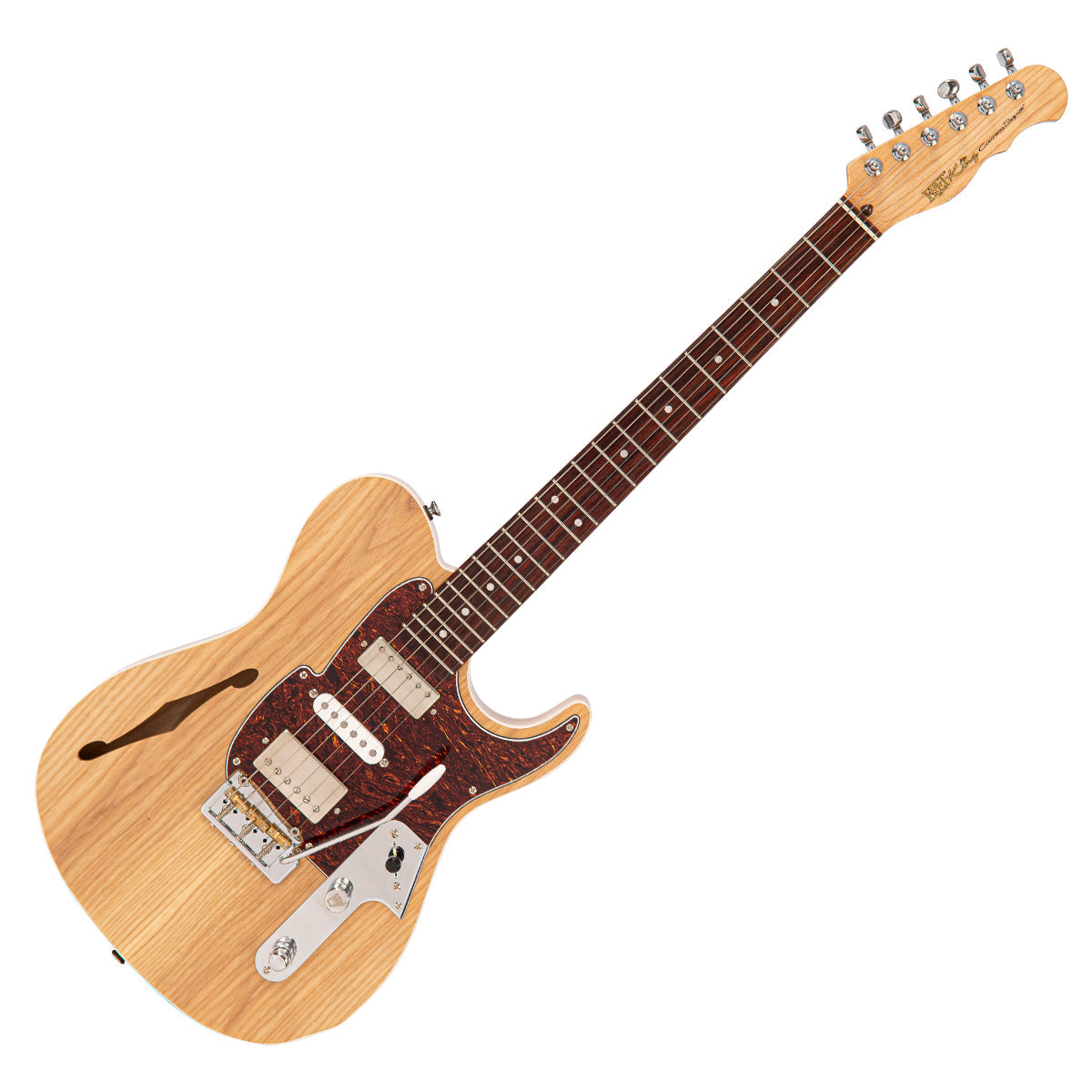 Natural Ash Fret-King Country Squire Semitone De Luxe Electric Guitar