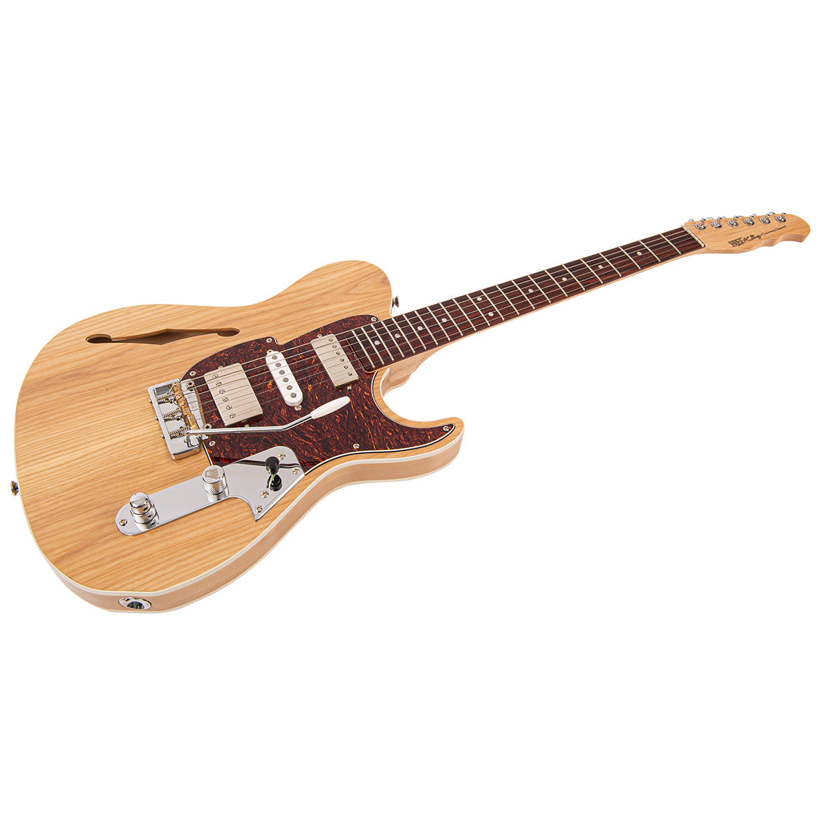 Natural Ash Fret-King Country Squire Semitone De Luxe Electric Guitar
