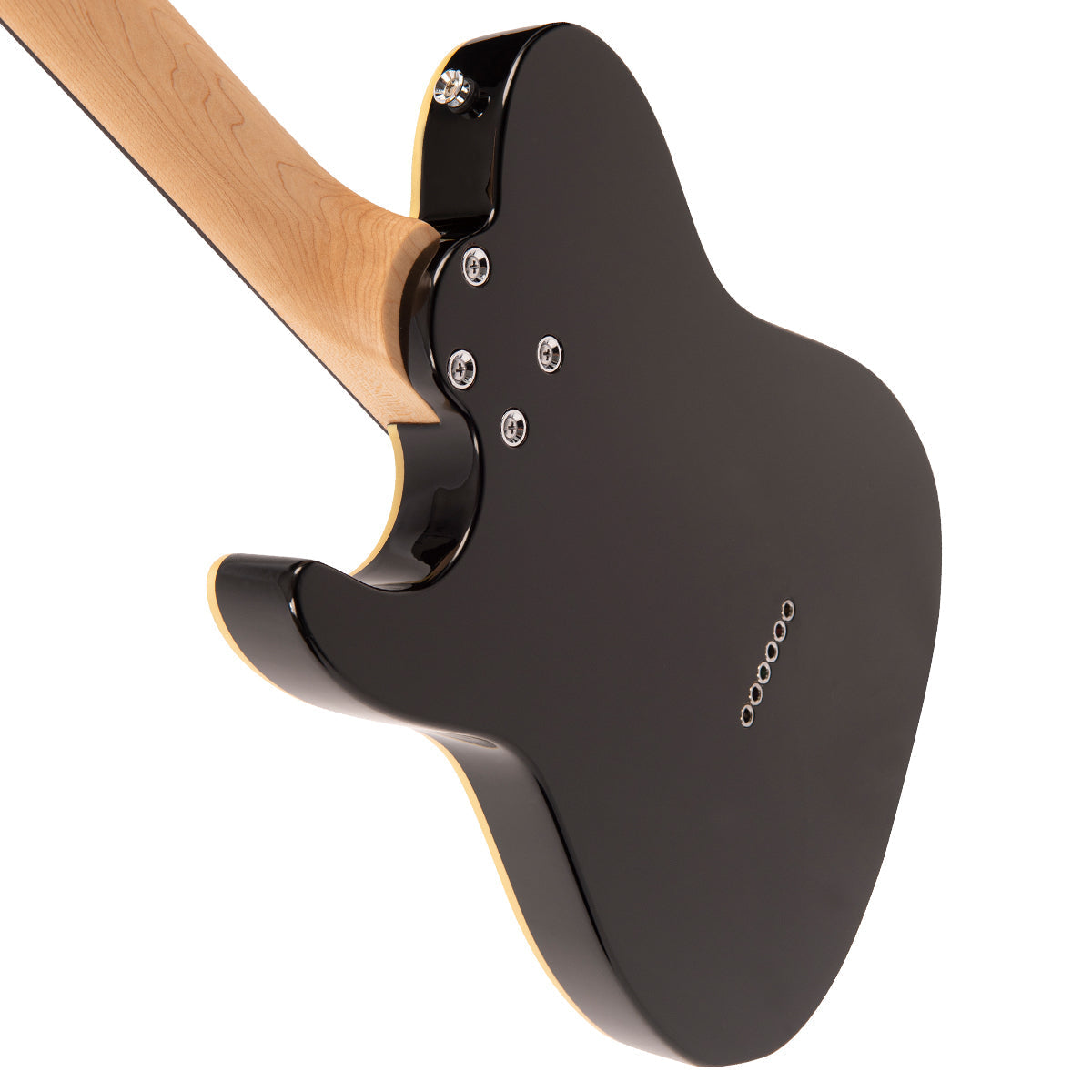 Gloss Black Fret-King Country Squire Stealth Electric Guitar