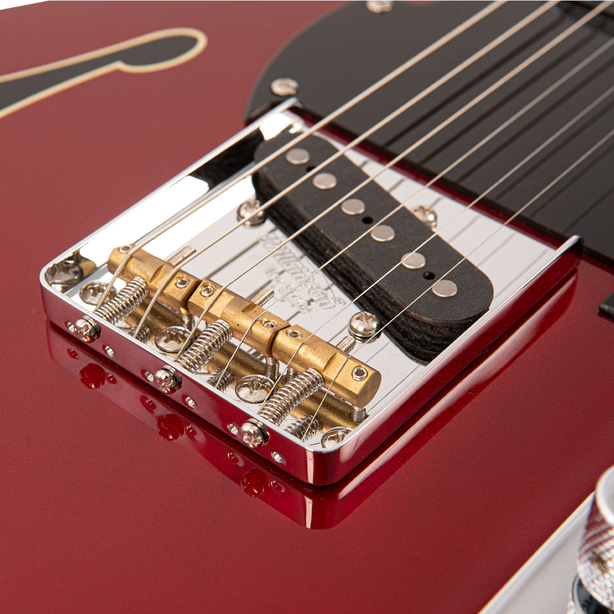 Candy Apple Red Fret-King Country Squire Stealth Electric Guitar