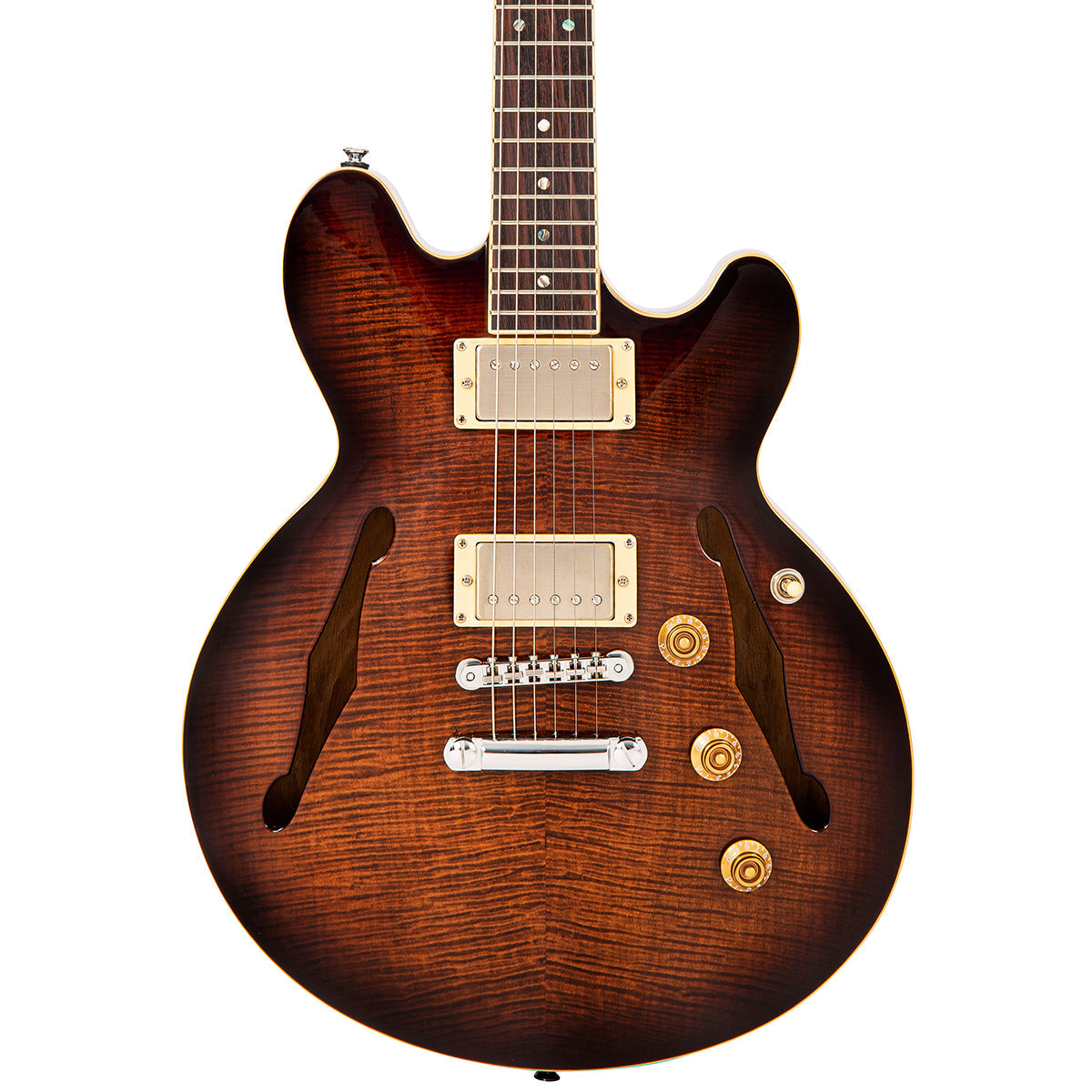 Walnut Fret-King Elise Custom Electric Guitar