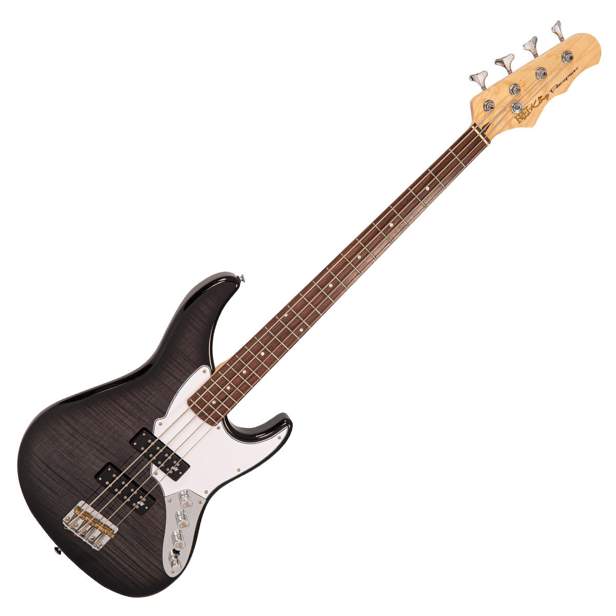 Blackburst Fret-King Perception Custom Bass Guitar