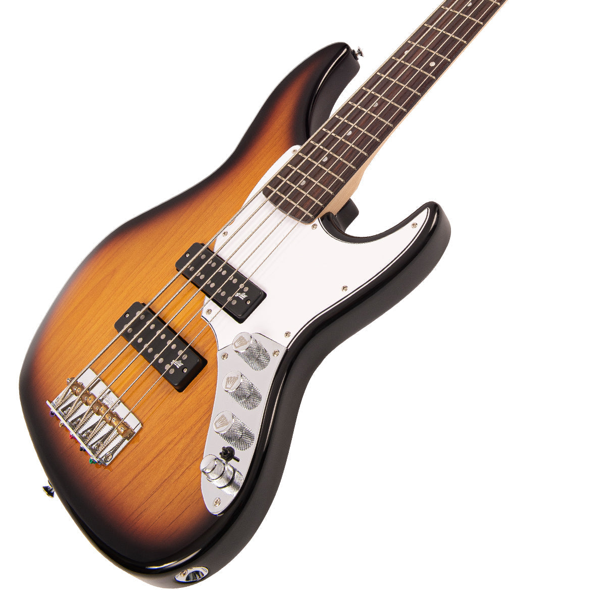 Original Classic Burst Fret-King Perception Custom 5 String Bass Guitar