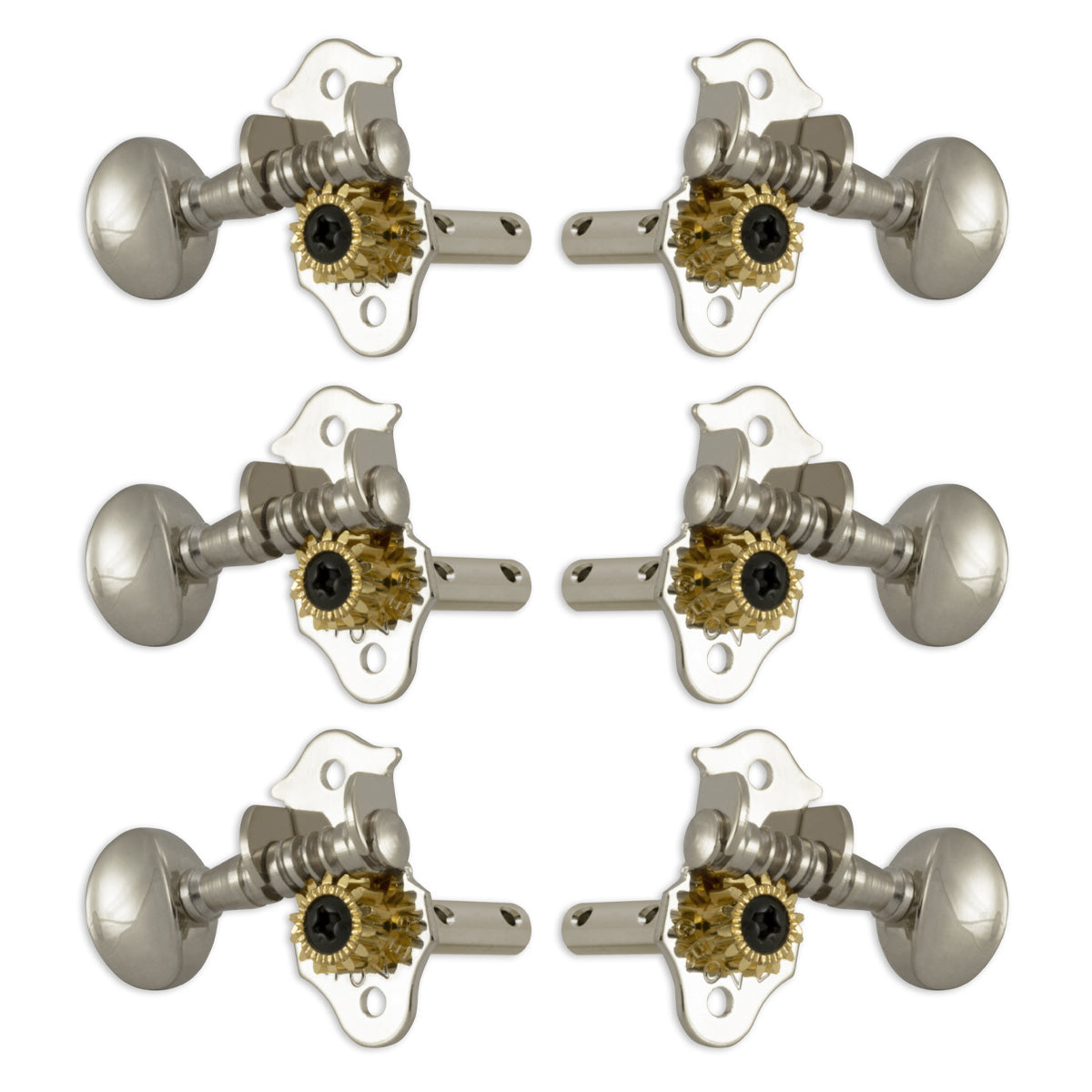 Grover STA-TITE Machineheads 3+3 Horizontal – Nickel