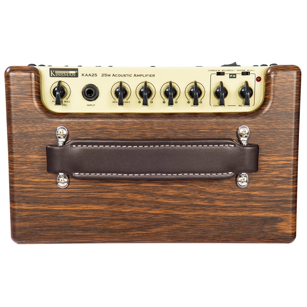 Kinsman 25w Acoustic Amp ~ Mains/Battery Power/Bluetooth® ~ Wood