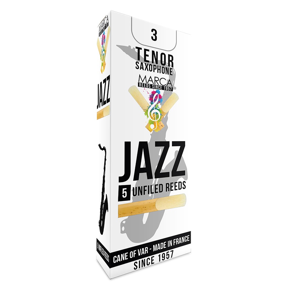 Marca Jazz Unfiled Reeds ~ 5 Pack ~ Tenor Sax ~ 3