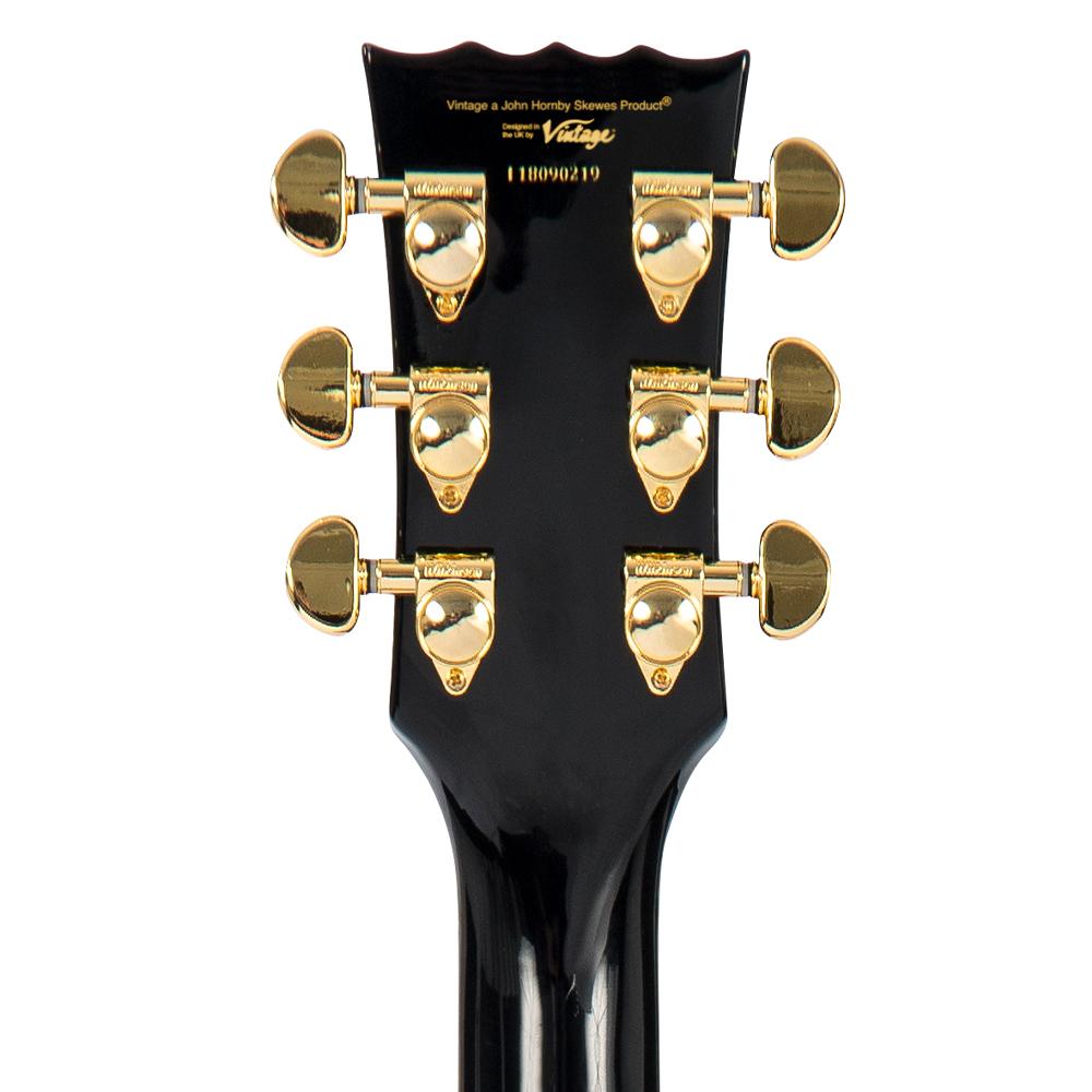Boulevard Black Vintage V100P ReIssued Electric Guitar w/W90 Pickups