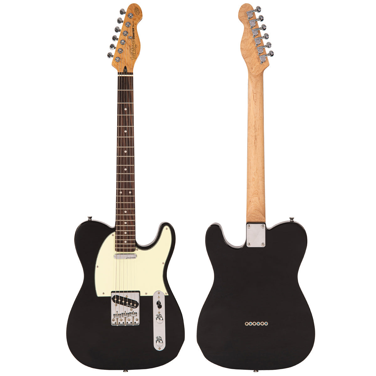 Boulevard Black Vintage V20 Coaster Series Electric Guitar Pack