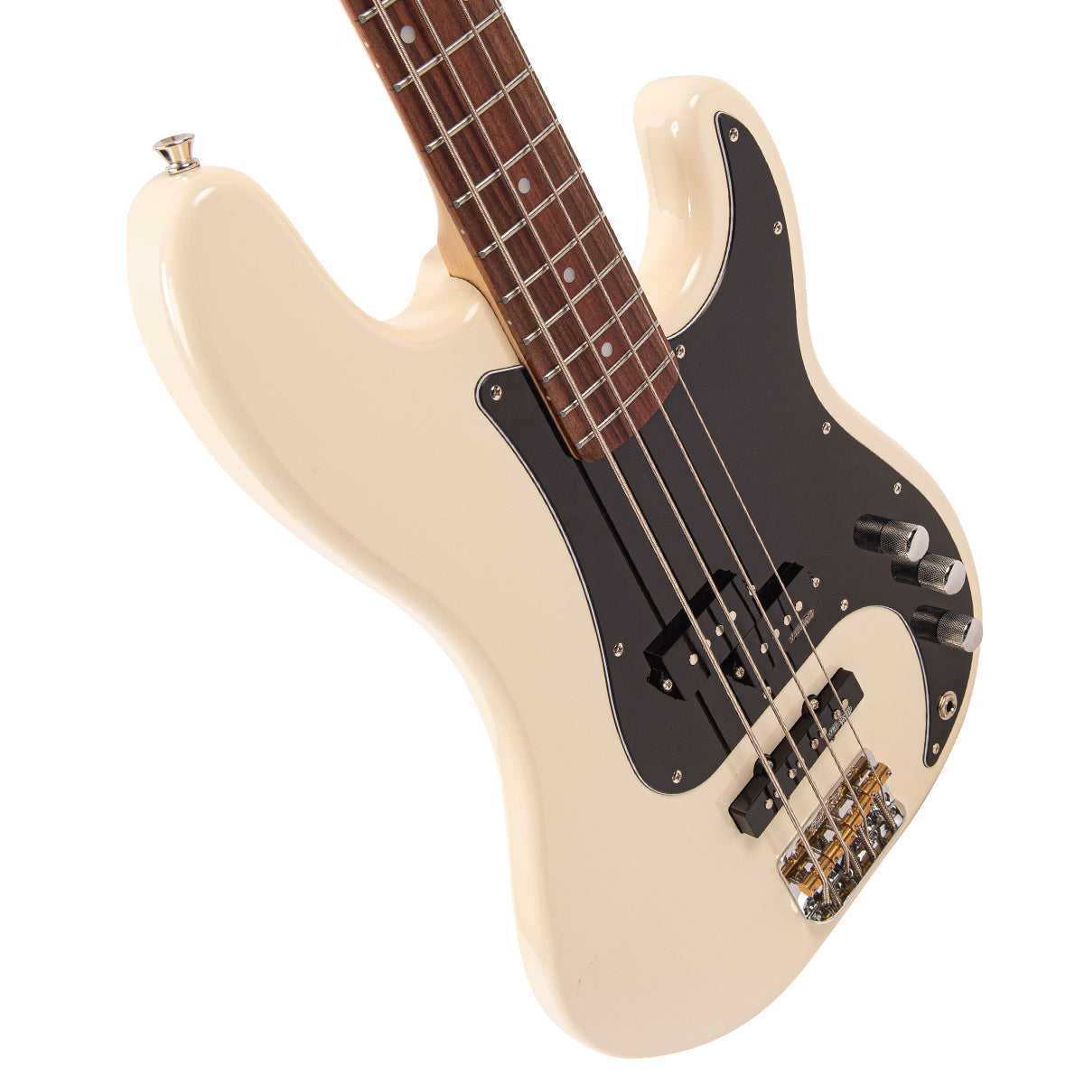 Vintage White Vintage V42 ReIssued Bass Guitar