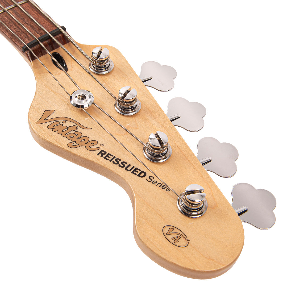 Vintage White Vintage V42 ReIssued Bass Guitar