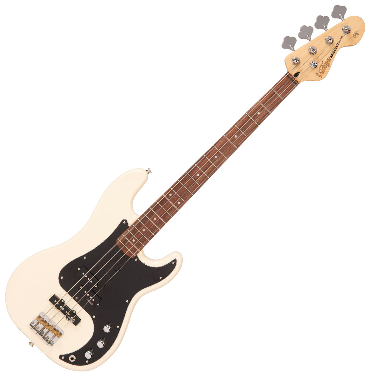 Vintage White Vintage V42 ReIssued Bass Guitar