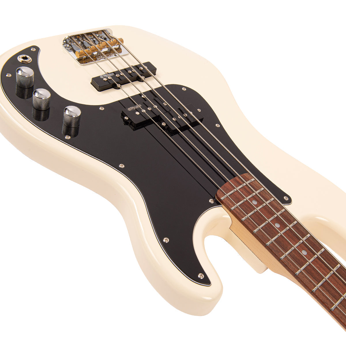 Vintage White Vintage V42 ReIssued Bass Guitar