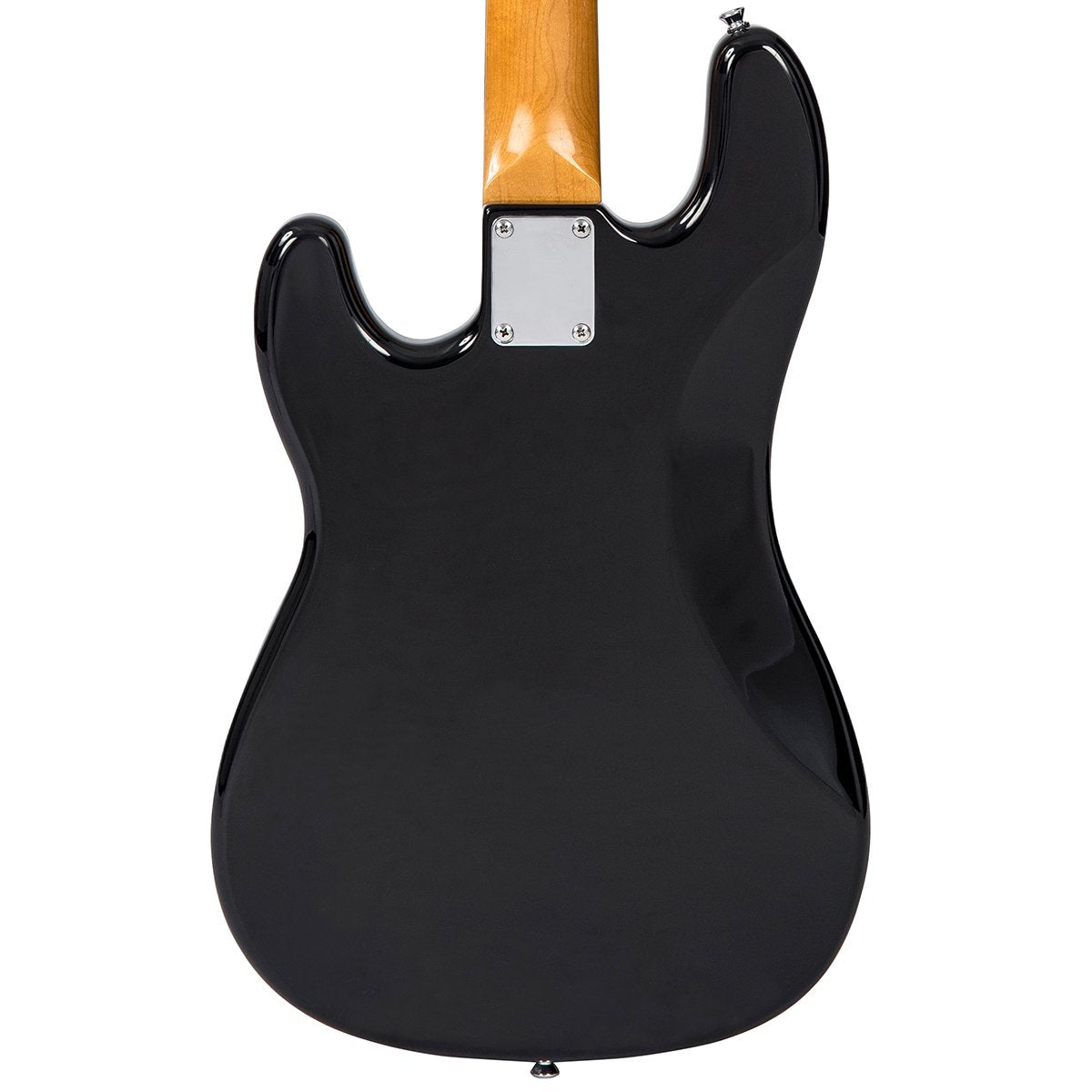 Rocker Black / Mirror Scratchplate Vintage V4 ReIssued Bass Guitar