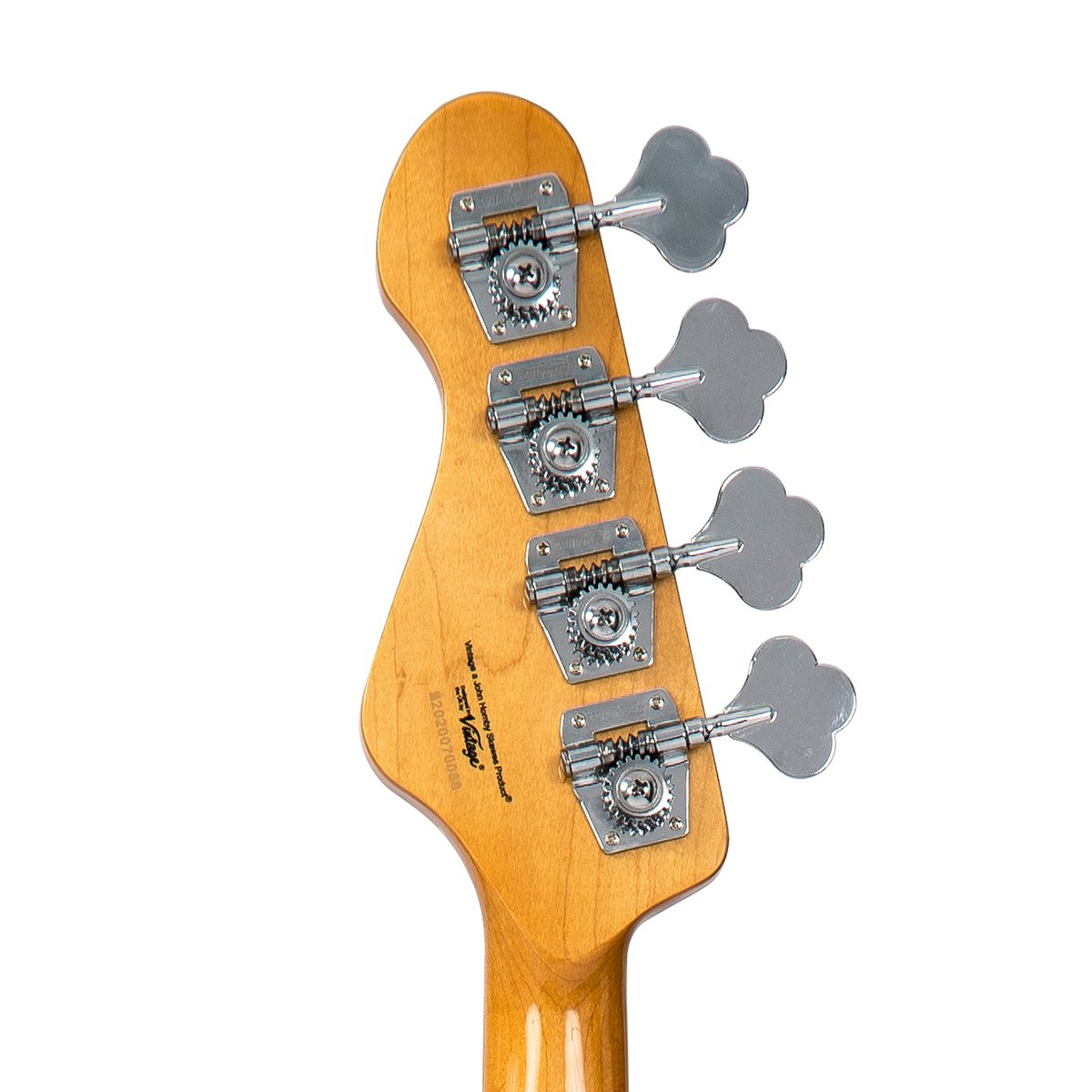 Rocker Black / Mirror Scratchplate Vintage V4 ReIssued Bass Guitar