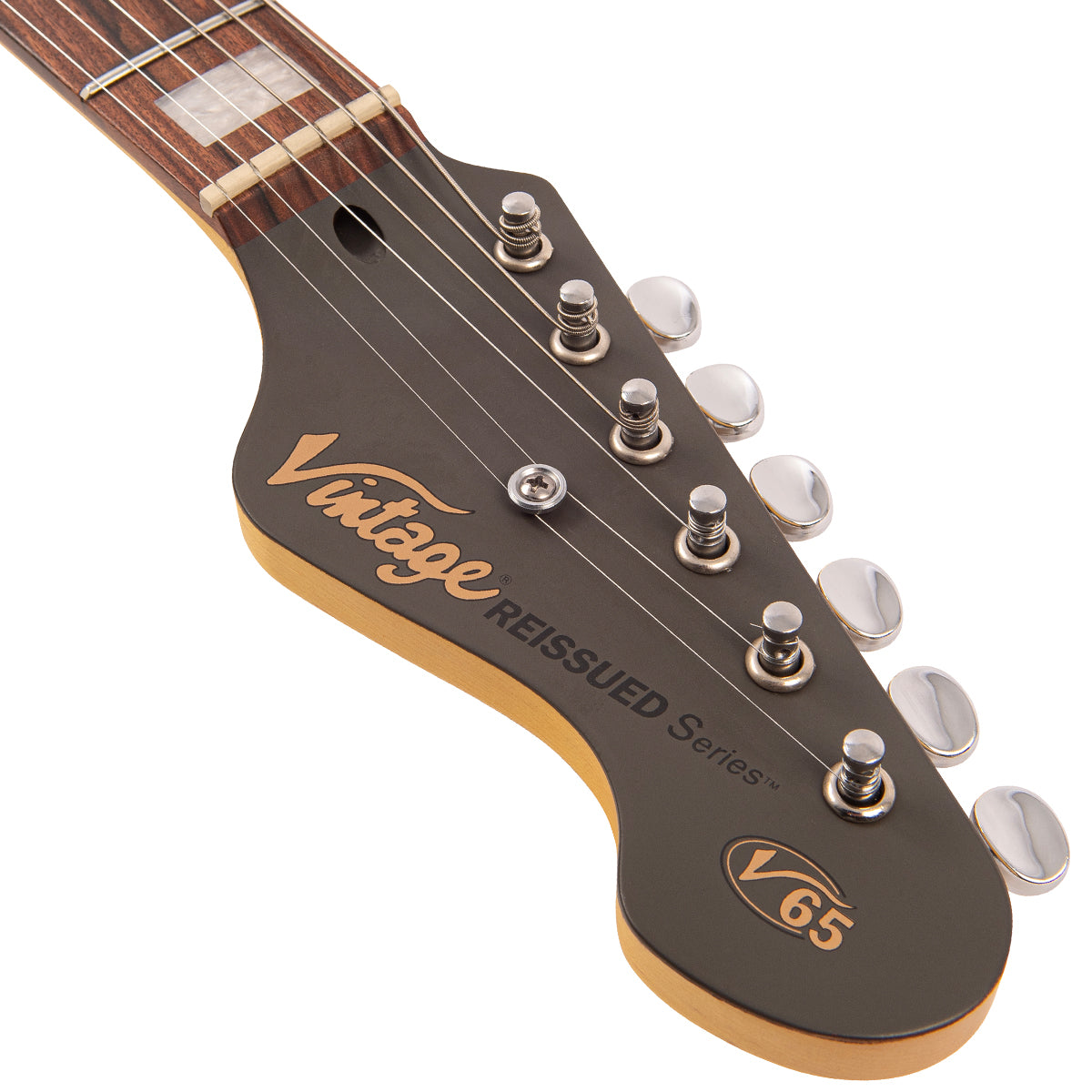 Satin Grey Vintage V65H ReIssued Hard Tail Electric Guitar