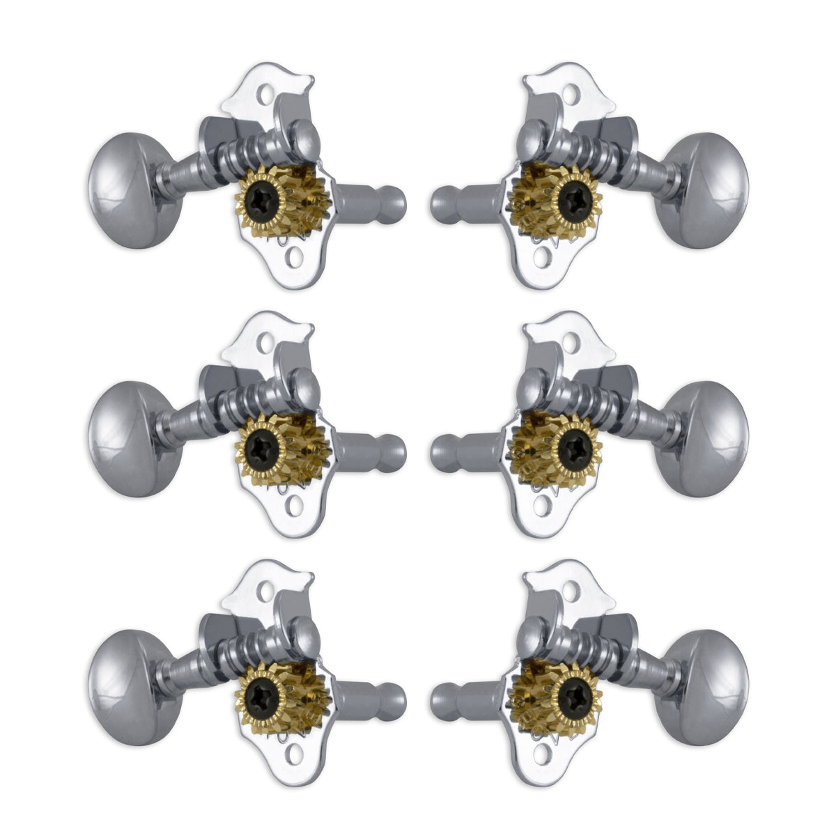 Grover STA-TITE Machineheads 3+3 Vertical – Chrome