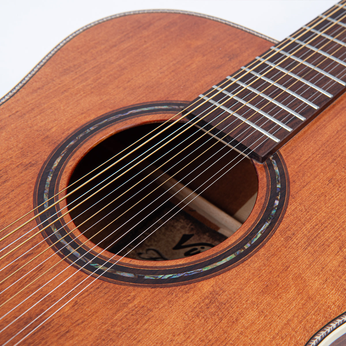Aged Open Pore Vintage 'Fret Dancer' 12-String Electro-Acoustic Guitar