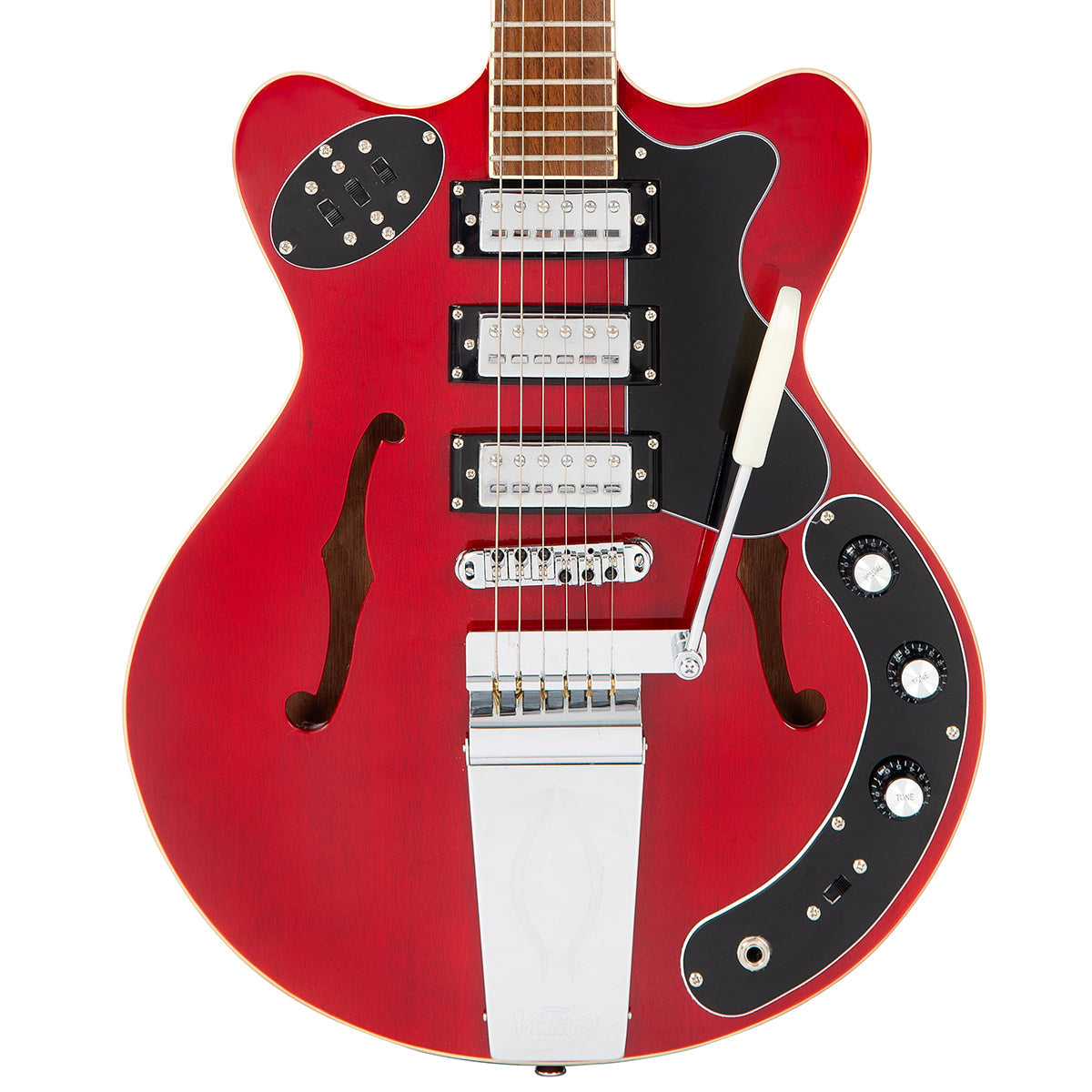 Cherry Red Vintage REVO Series 'Superthin' Guitar