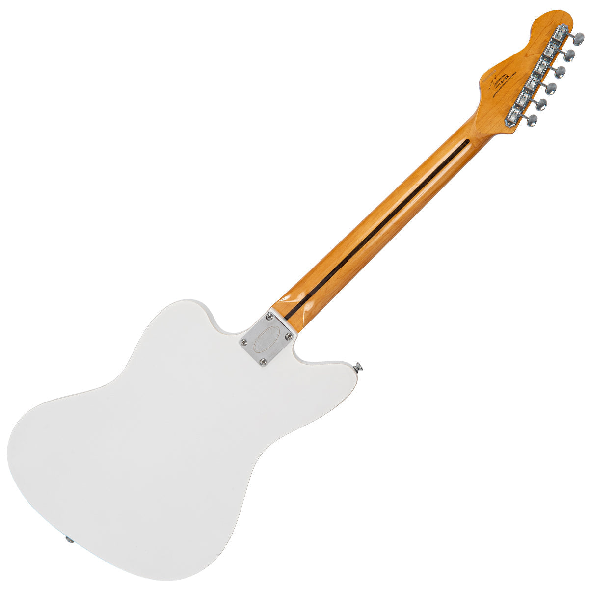 Arctic White Vintage REVO Series 'Surfmaster Thinline' Twin Electric Guitar