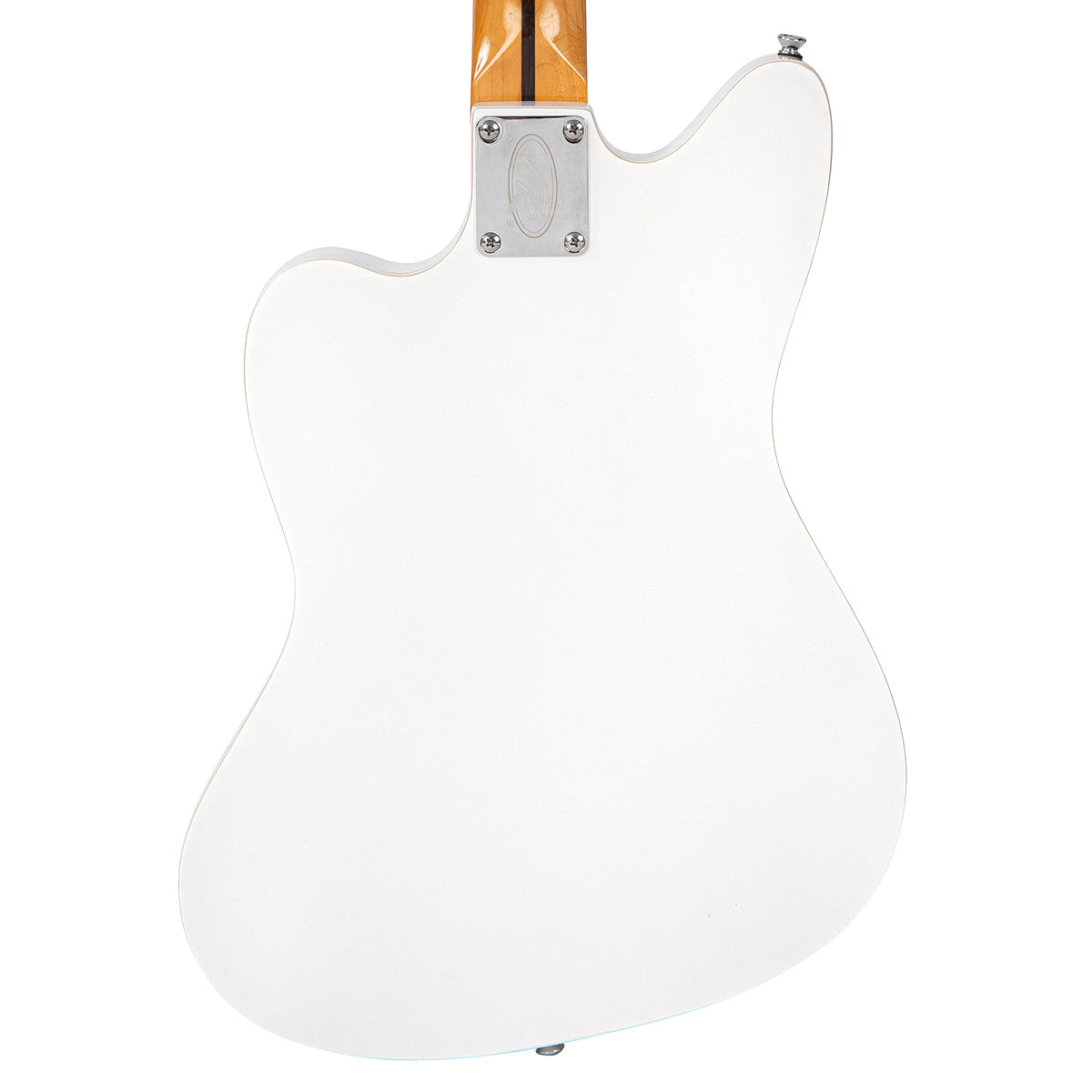 Arctic White Vintage REVO Series 'Surfmaster Thinline' Twin Electric Guitar