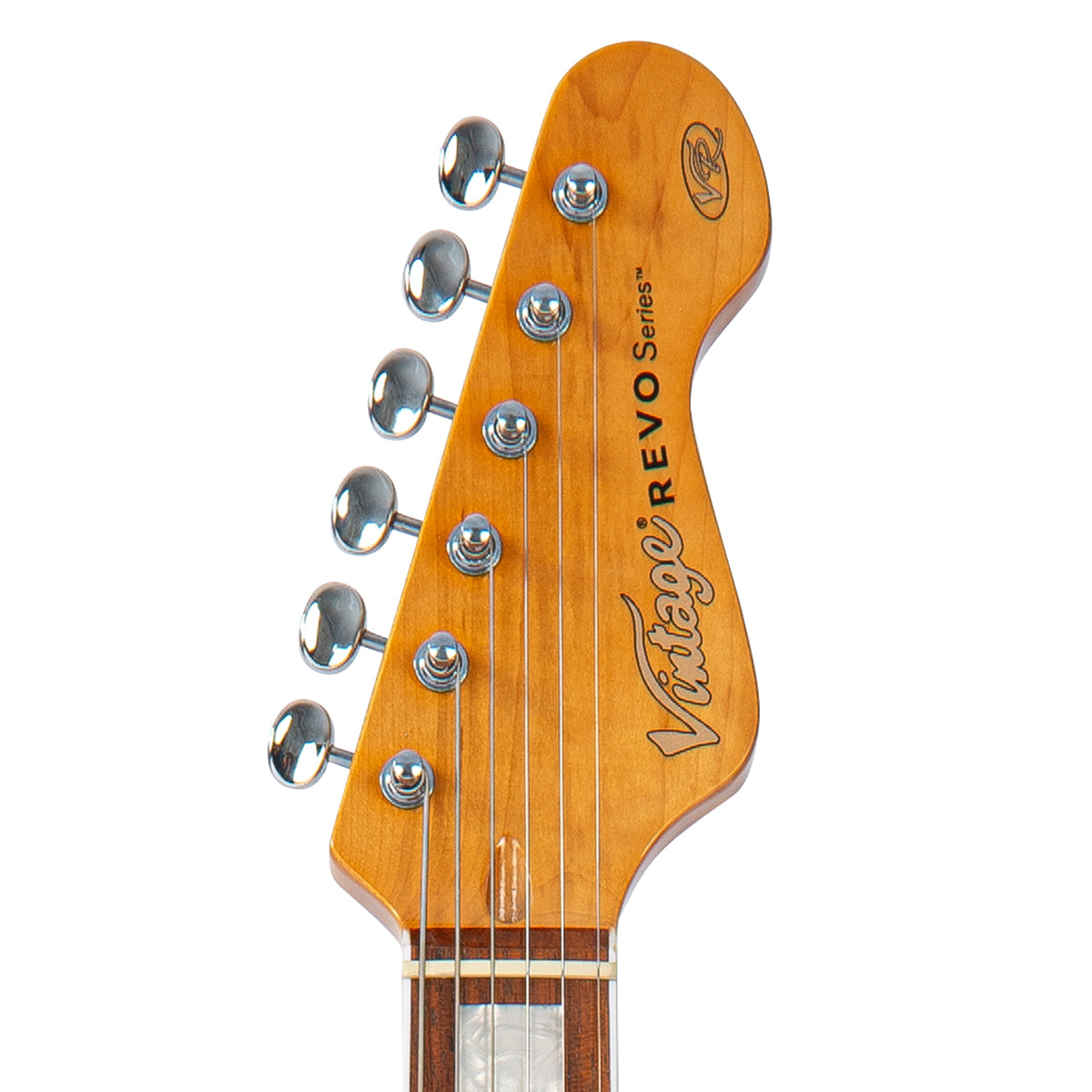 Arctic White Vintage REVO Series 'Surfmaster Thinline' Twin Electric Guitar