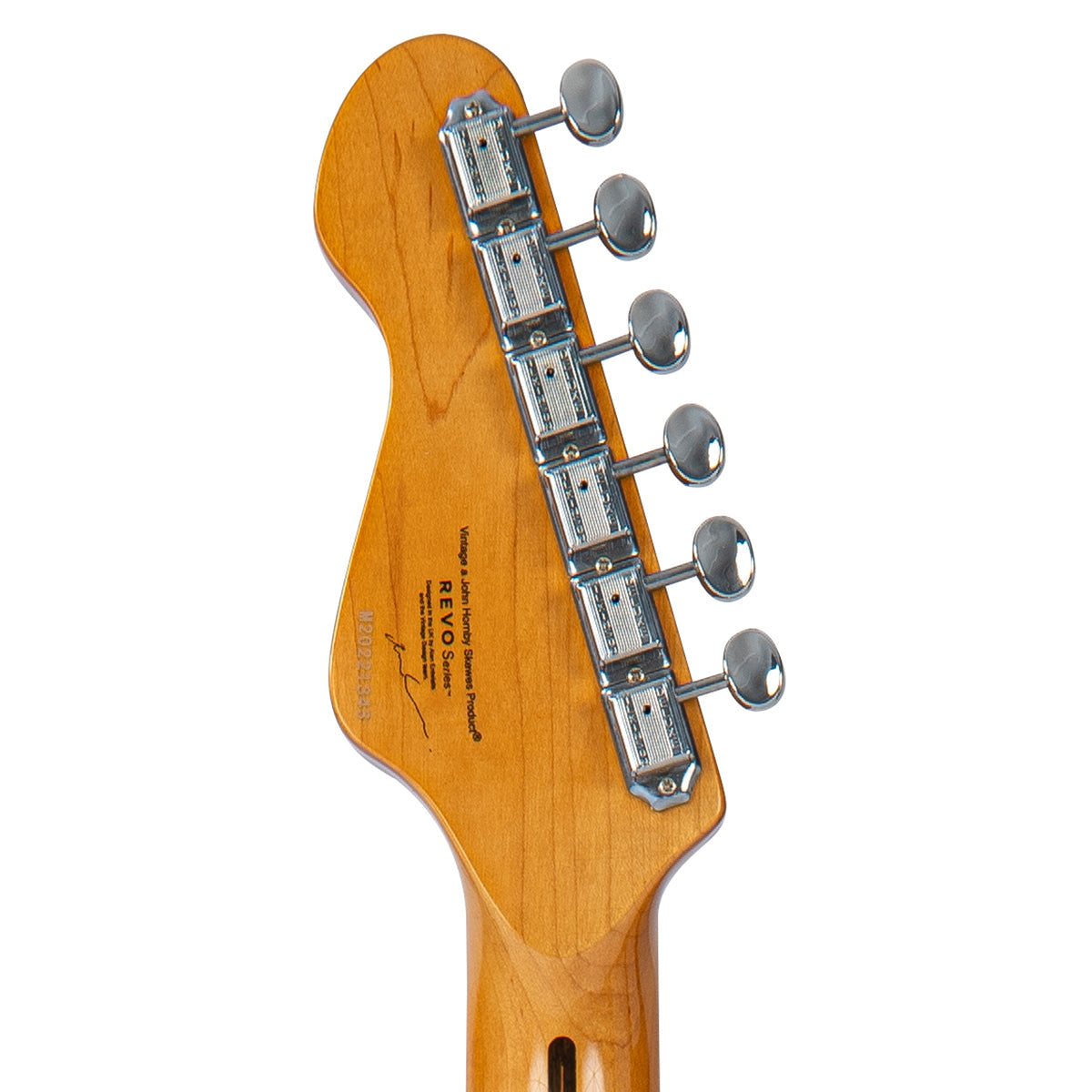 Arctic White Vintage REVO Series 'Surfmaster Thinline' Twin Electric Guitar