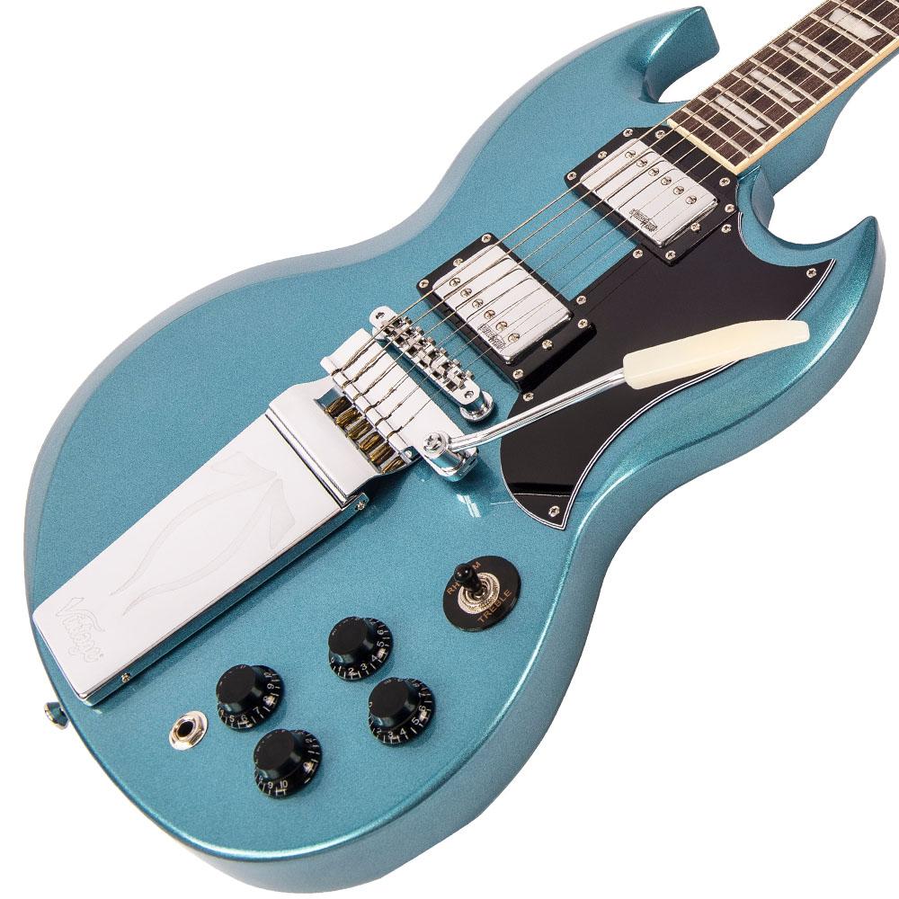 Gun Hill Blue Vintage VS6V ReIssued Electric Guitar with vintage style Vibrato
