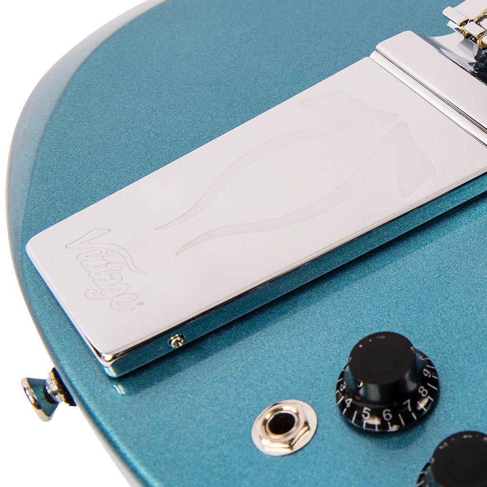 Gun Hill Blue Vintage VS6V ReIssued Electric Guitar with vintage style Vibrato