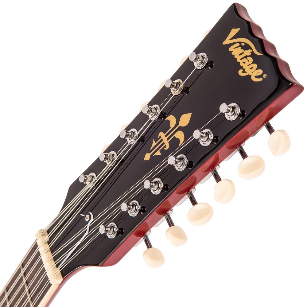 Cherry Red Vintage VSA500 ReIssued 12-String Semi Acoustic Guitar