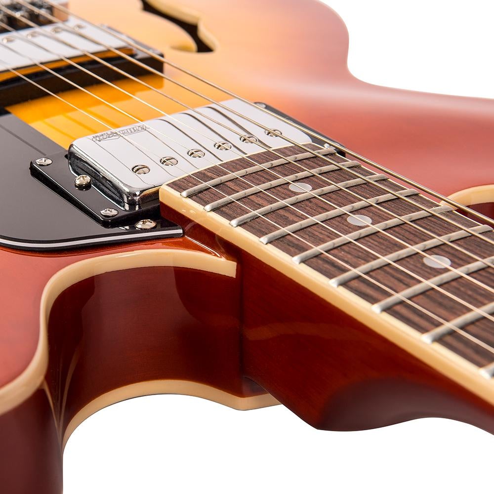 Honeyburst Vintage VSA500 ReIssued Semi Acoustic Guitar