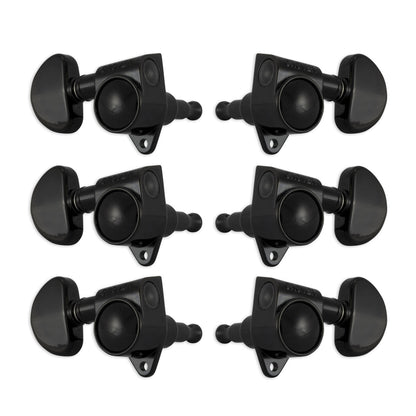 Grover Original Rotomatics Machineheads 3+3 – Black Chrome