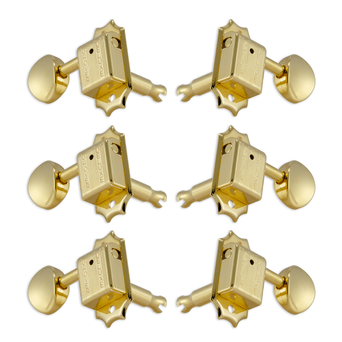 Grover Deluxe Machineheads, 3+3 ~ Gold