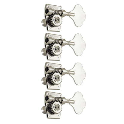 Grover Vintage Bass Machineheads 4-in-line – Nickel