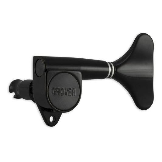 Grover Mini Bass Machineheads 4 in-line – Black Chrome
