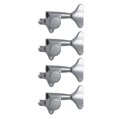 Grover Mini Bass Machineheads 4 in-line – Chrome