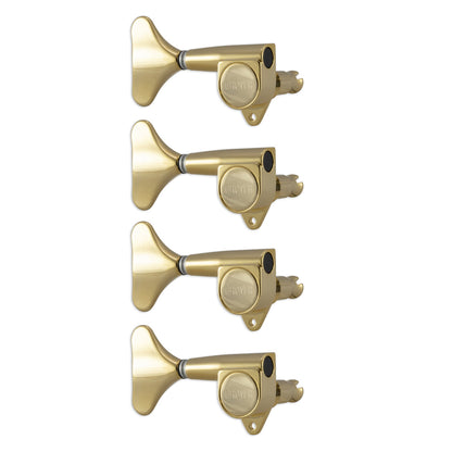 Grover Mini Bass Machineheads 4 in-line – Gold Left Hand